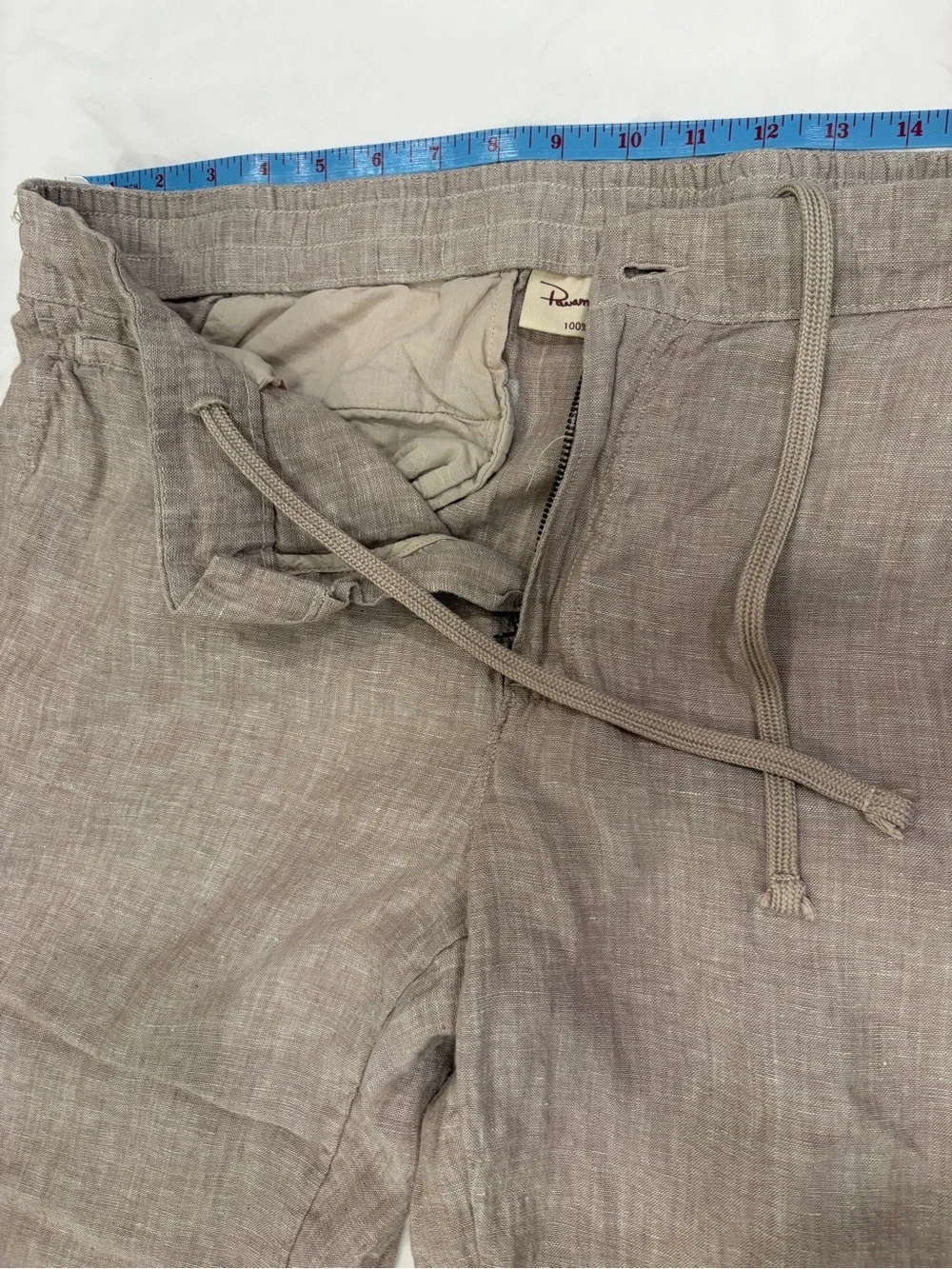 Panama Jack Men's Lightweight Linen Pants in Beige